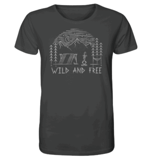 front-organic-shirt-444545-1116x.png T-Shirt Wild and Free camping surviving - Organic Shirt
