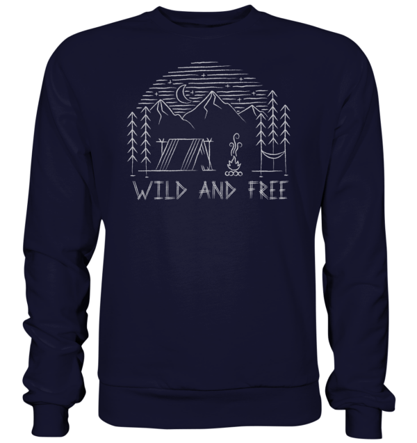 Pullover - Wild and Free Camping / Surviving - Basic Sweatshirt